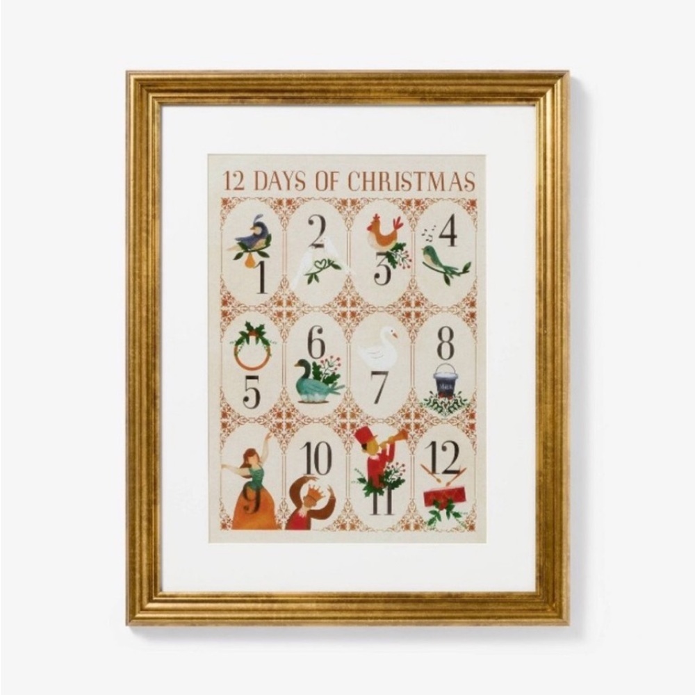 16"x20" 12 Days of Christmas Framed Wall Art Print- Threshold Studio McGee